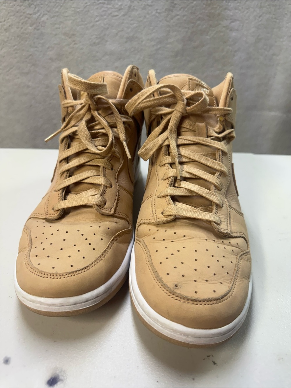Nike Dunk High Premium "Vachetta Tan" Women's Leather High-Top Sneakers Shoe